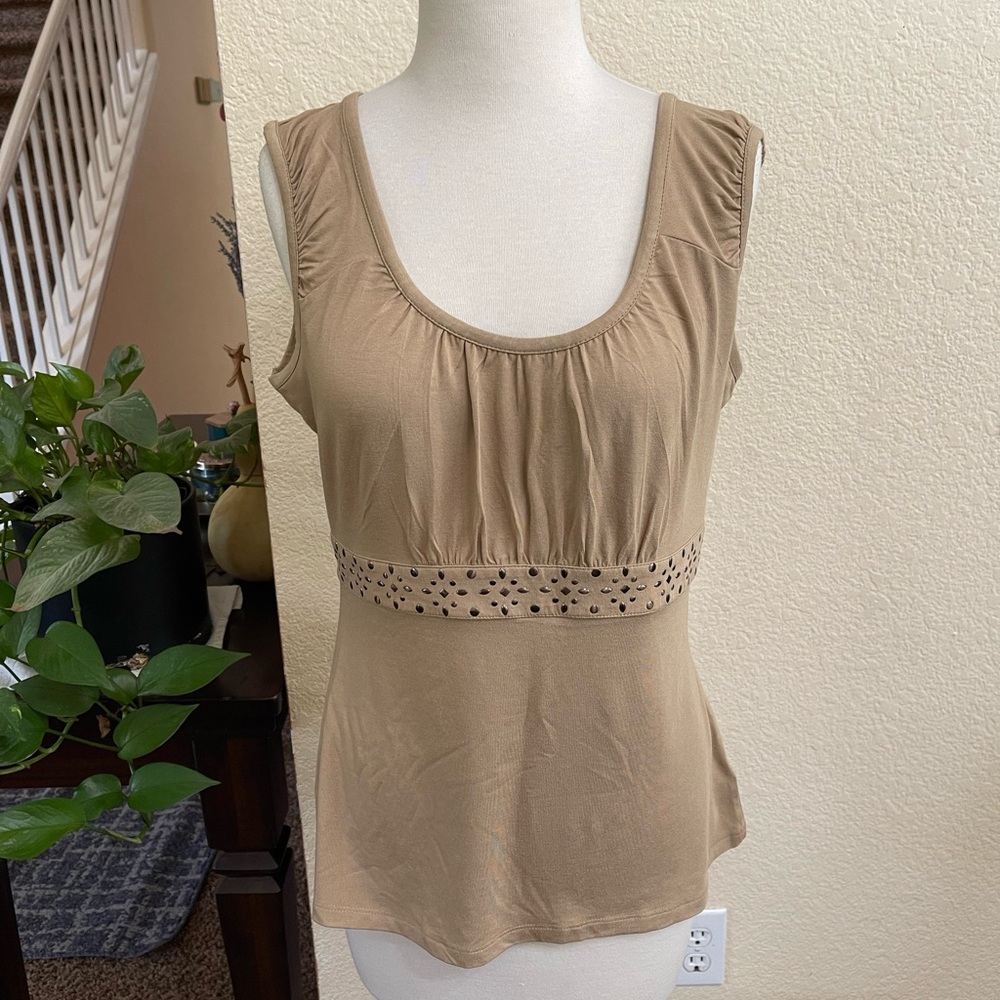 Style & Co women’s top, tan color,Size PM, NWT